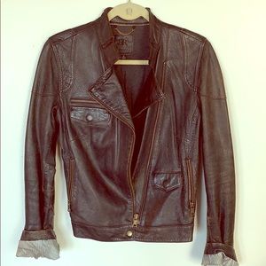 Banana Republic Leather Jacket Size M